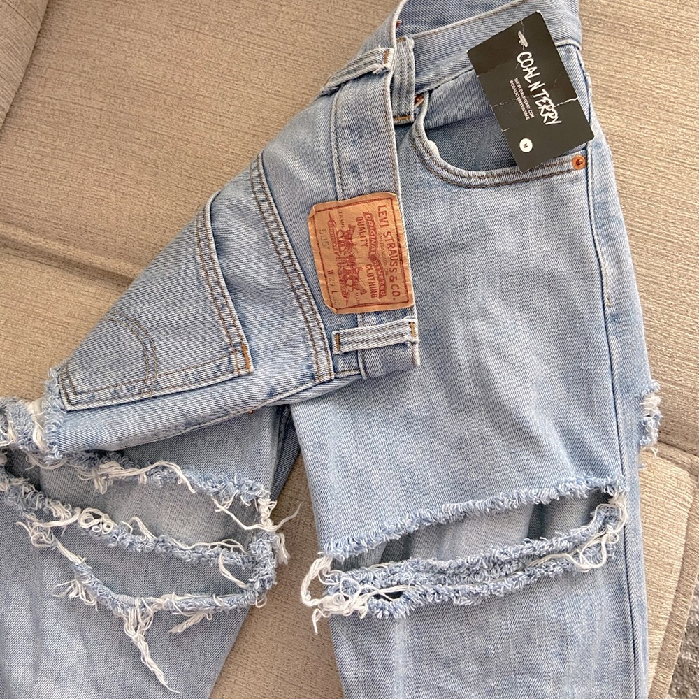 Coal N Terry vintage Levi light washed jeans